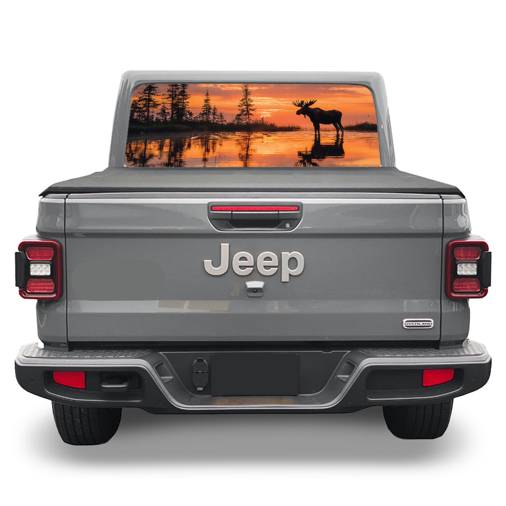 Moose Lake Rear Window Decal