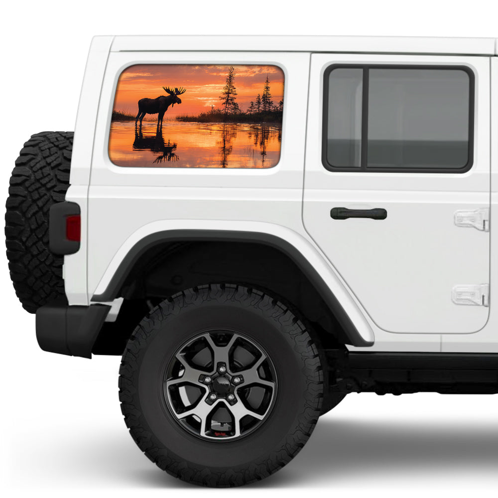 Moose Lake Side Windows Printed Vinyl Decal