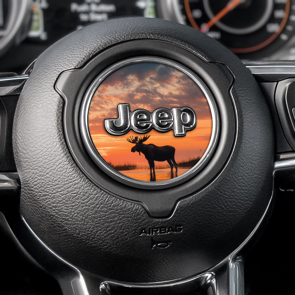 Moose Lake Steering Wheel Decal