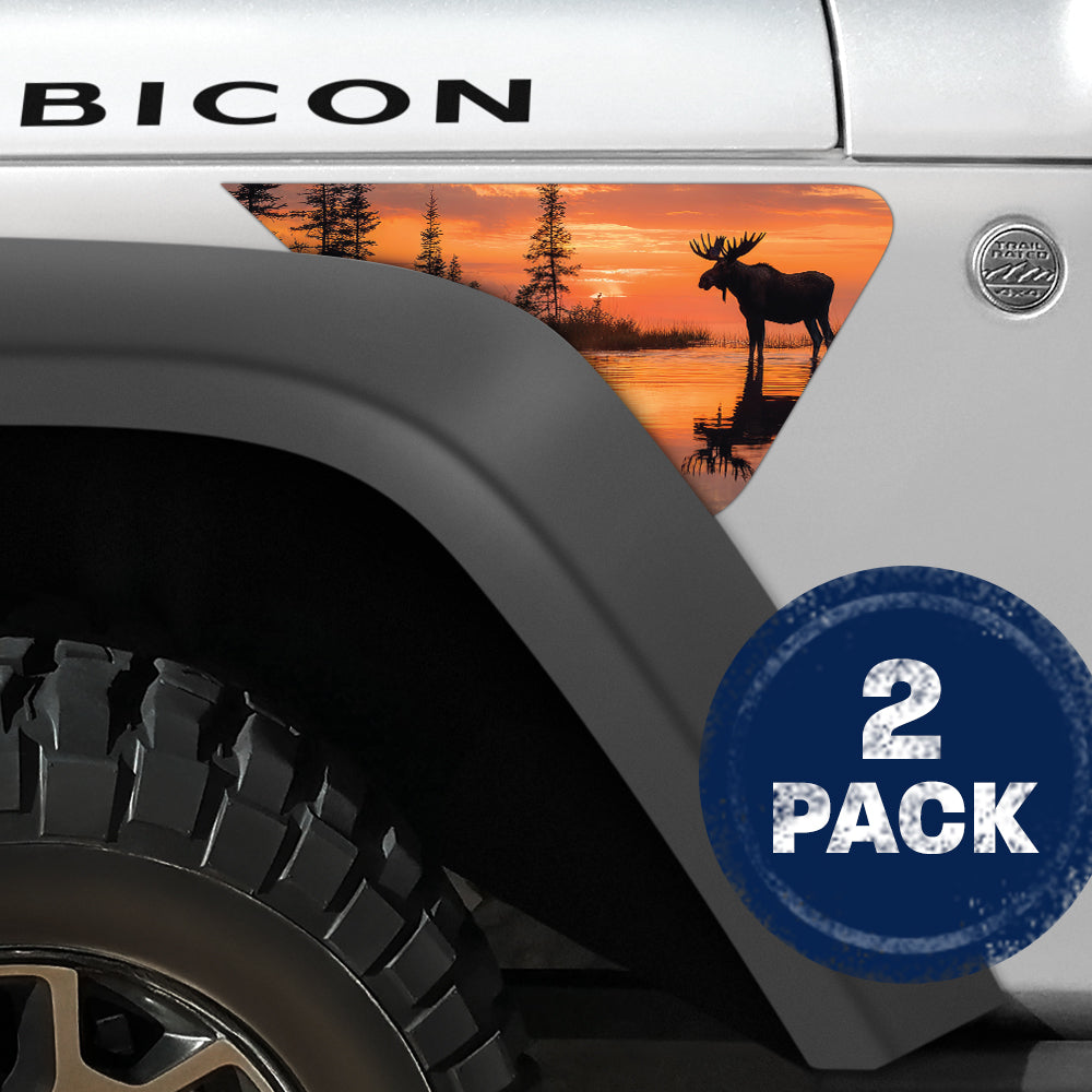 Moose Lake 2pc Vinyl Fender Decal
