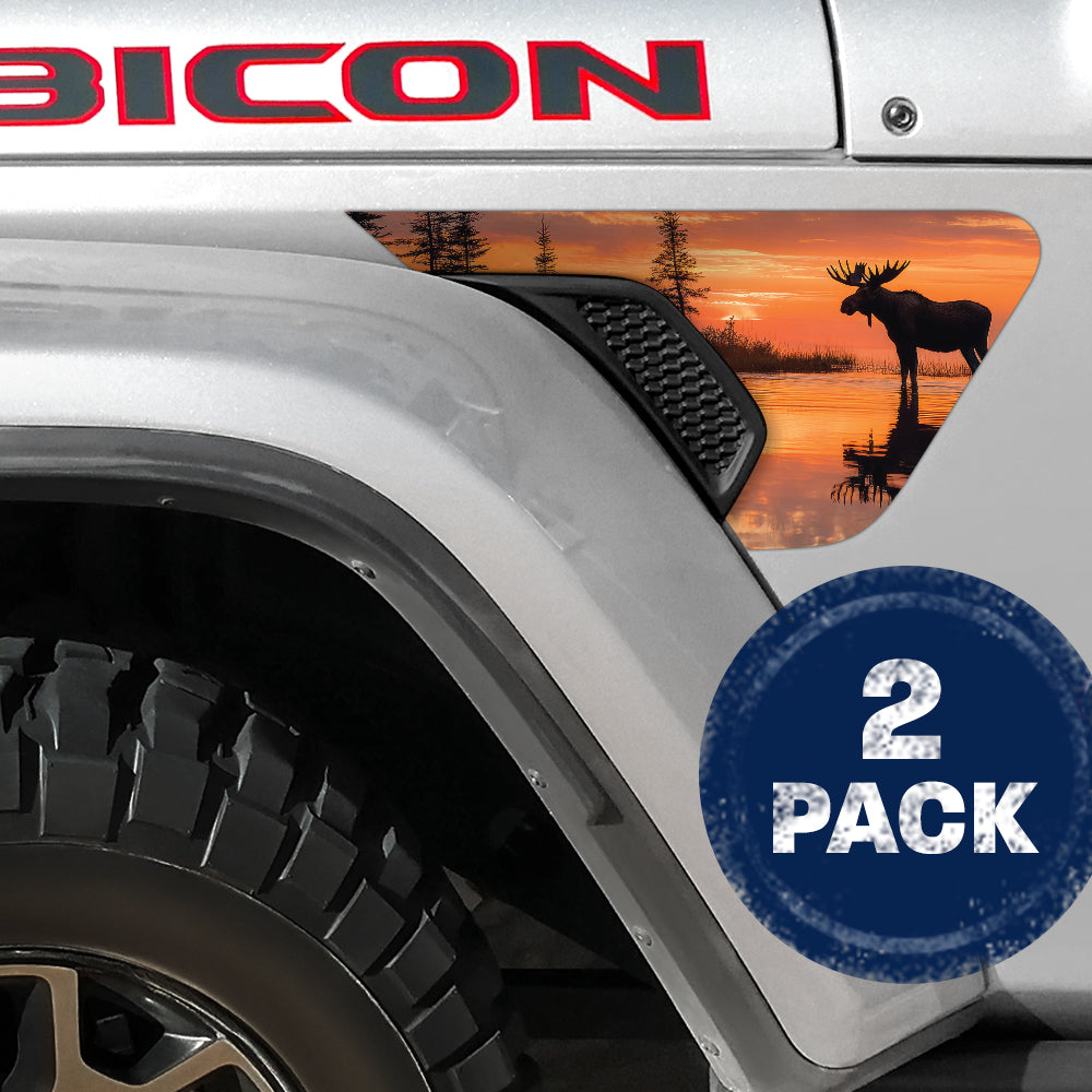 Moose Lake 2pc Vinyl Fender Decal