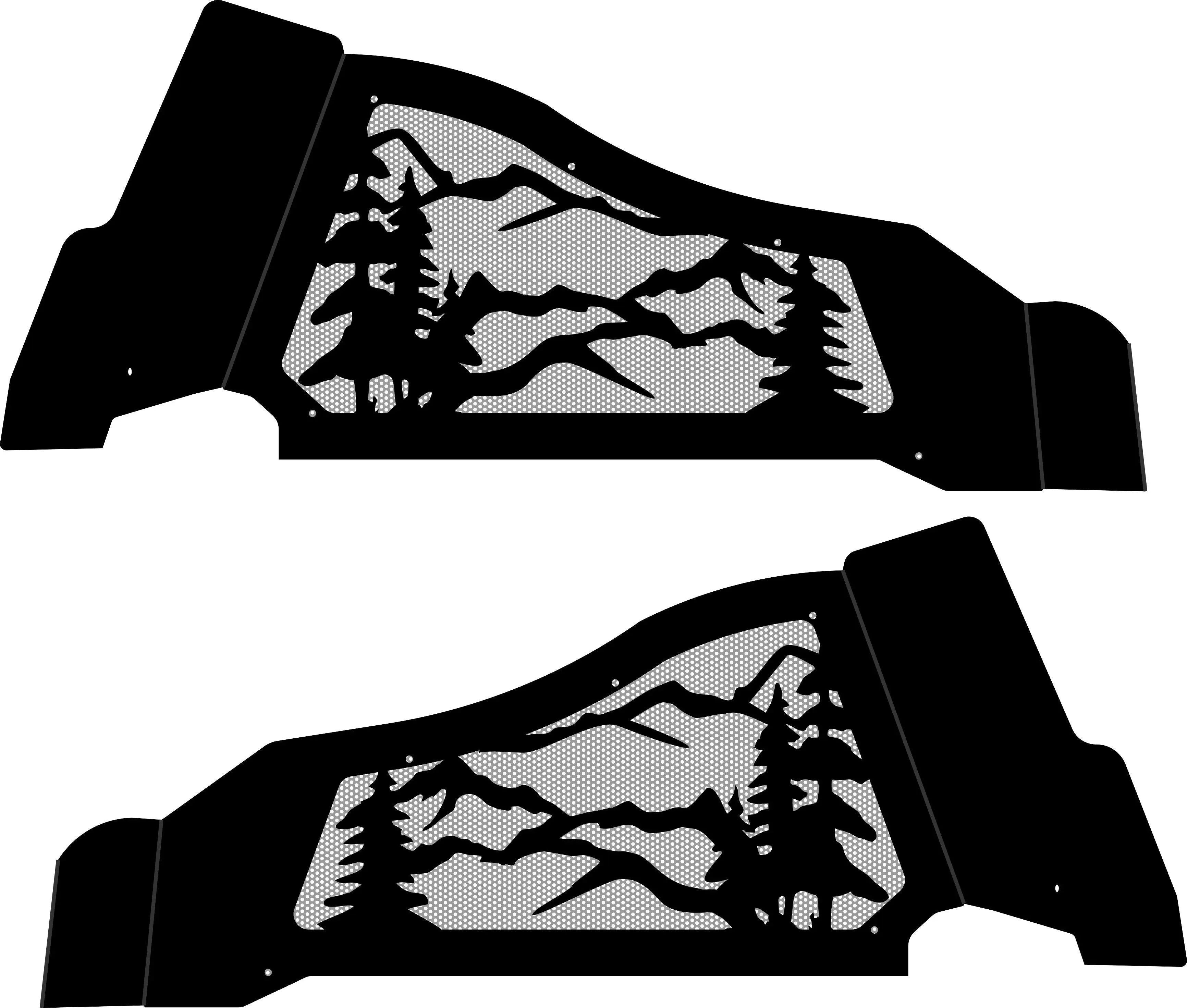 Mountain Scene Rear Inner Fenders