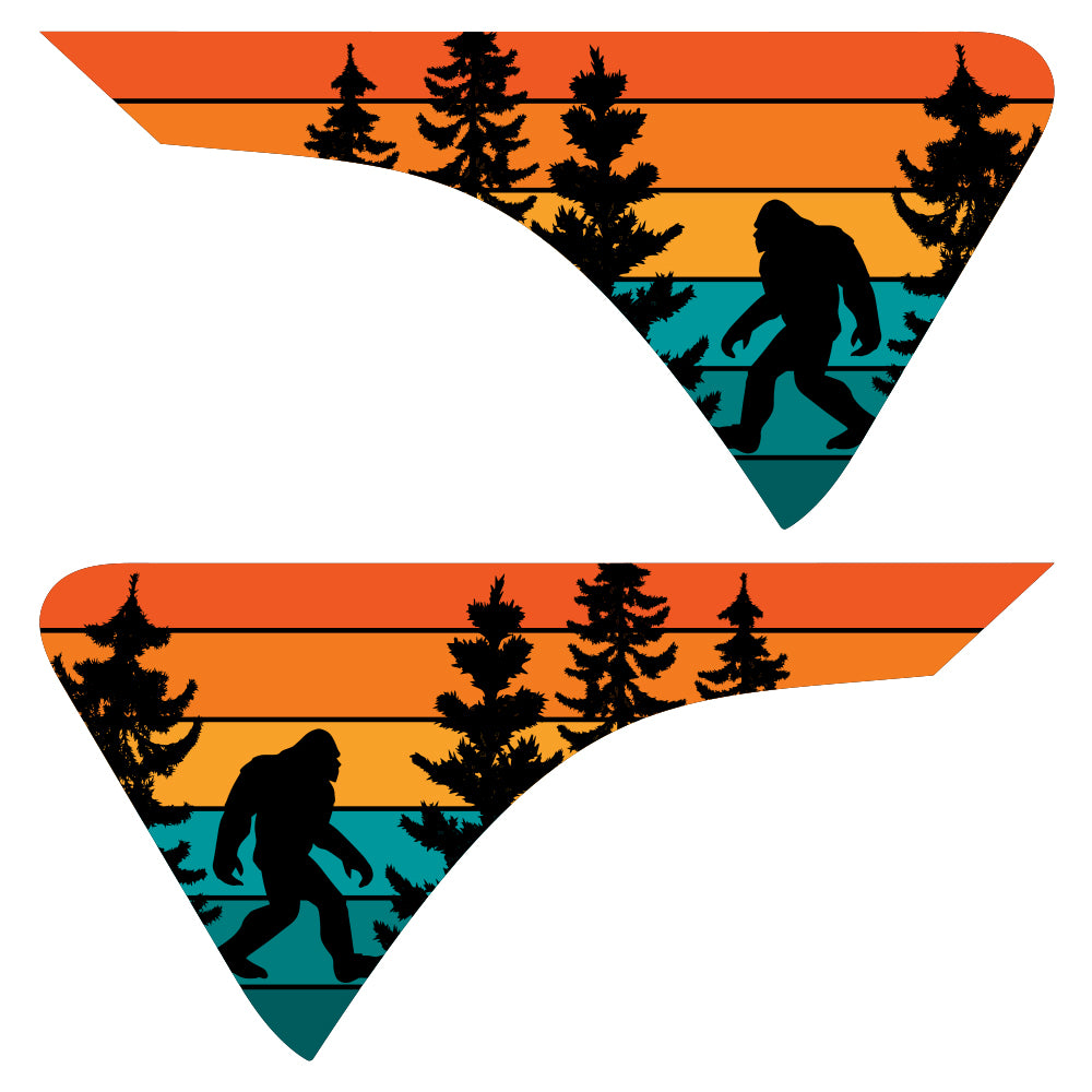 Yeti Trees 2pc Vinyl Fender Decal