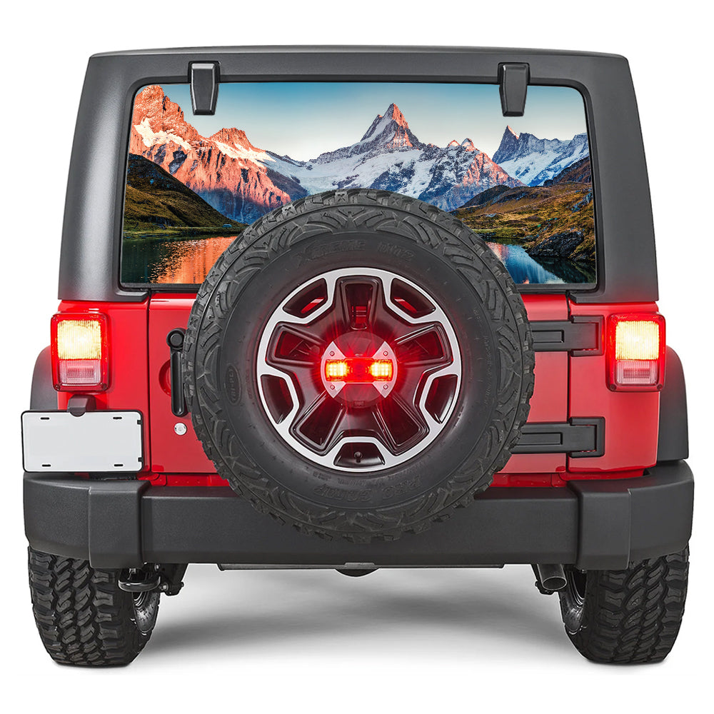 Snow Lake Rear Window Decal