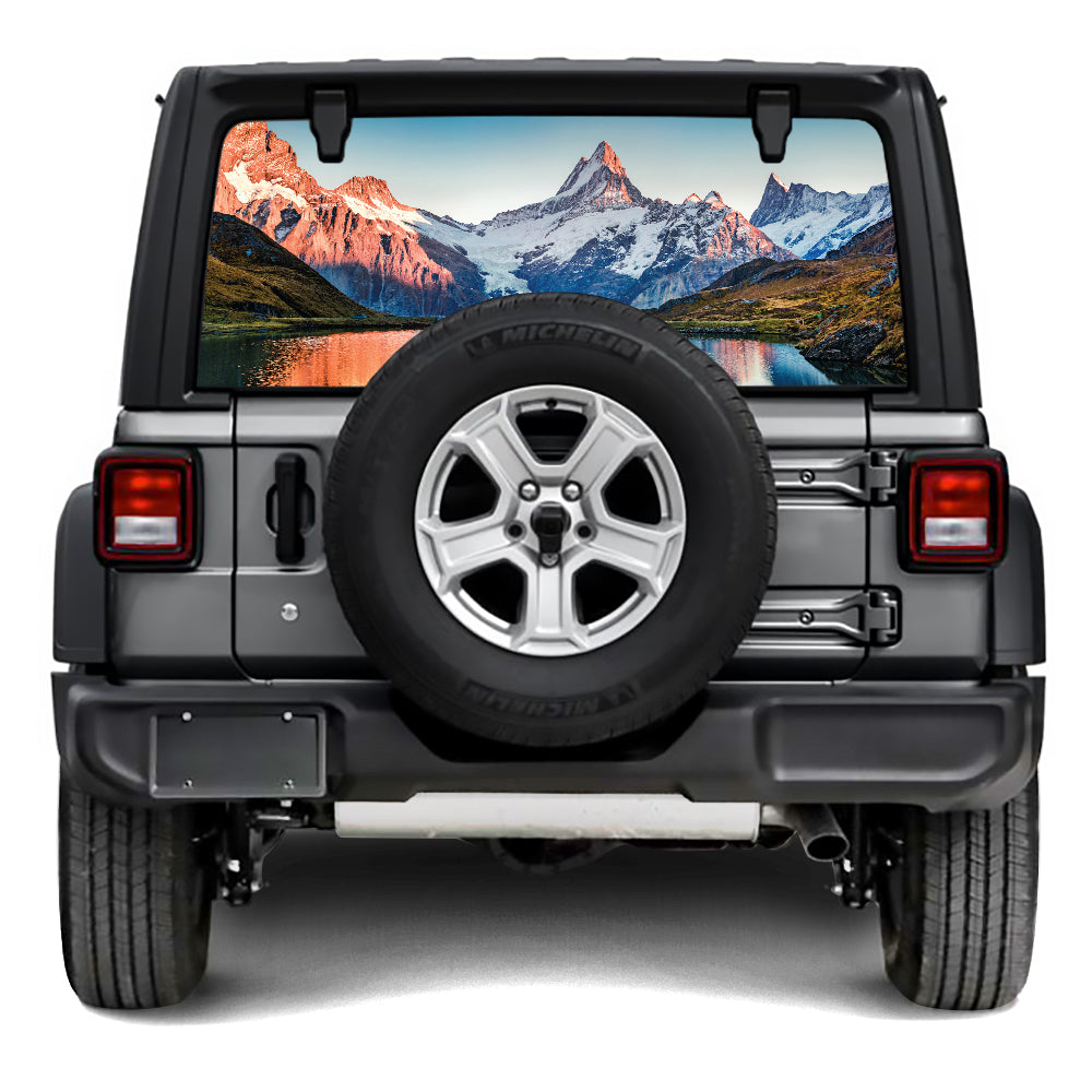 Snow Lake Rear Window Decal
