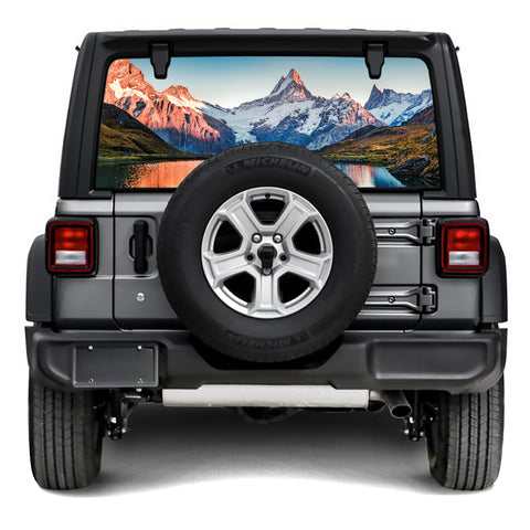 Snow Lake Rear Window Decal