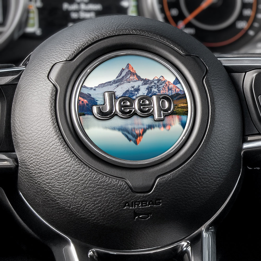 Snow Lake Steering Wheel Decal