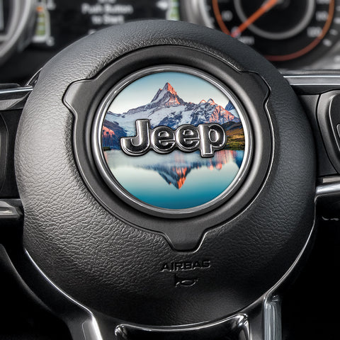 Snow Lake Steering Wheel Decal