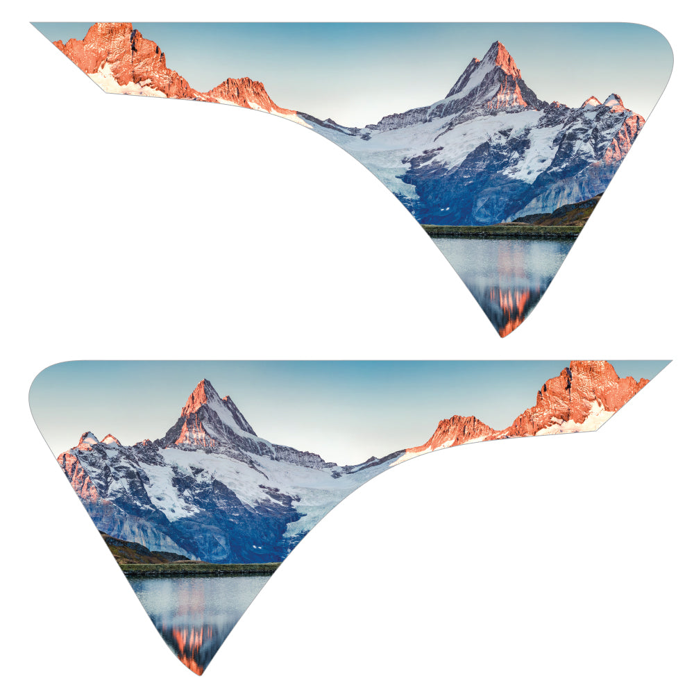 Snow Lake 2pc Vinyl Fender Decal