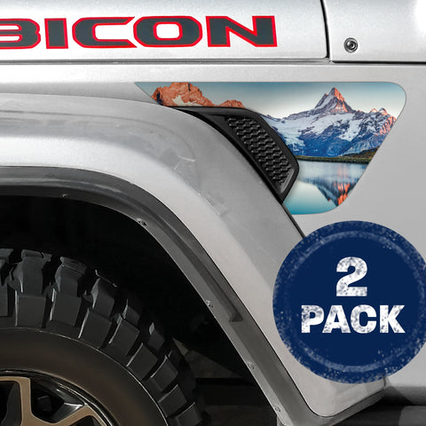 Snow Lake 2pc Vinyl Fender Decal
