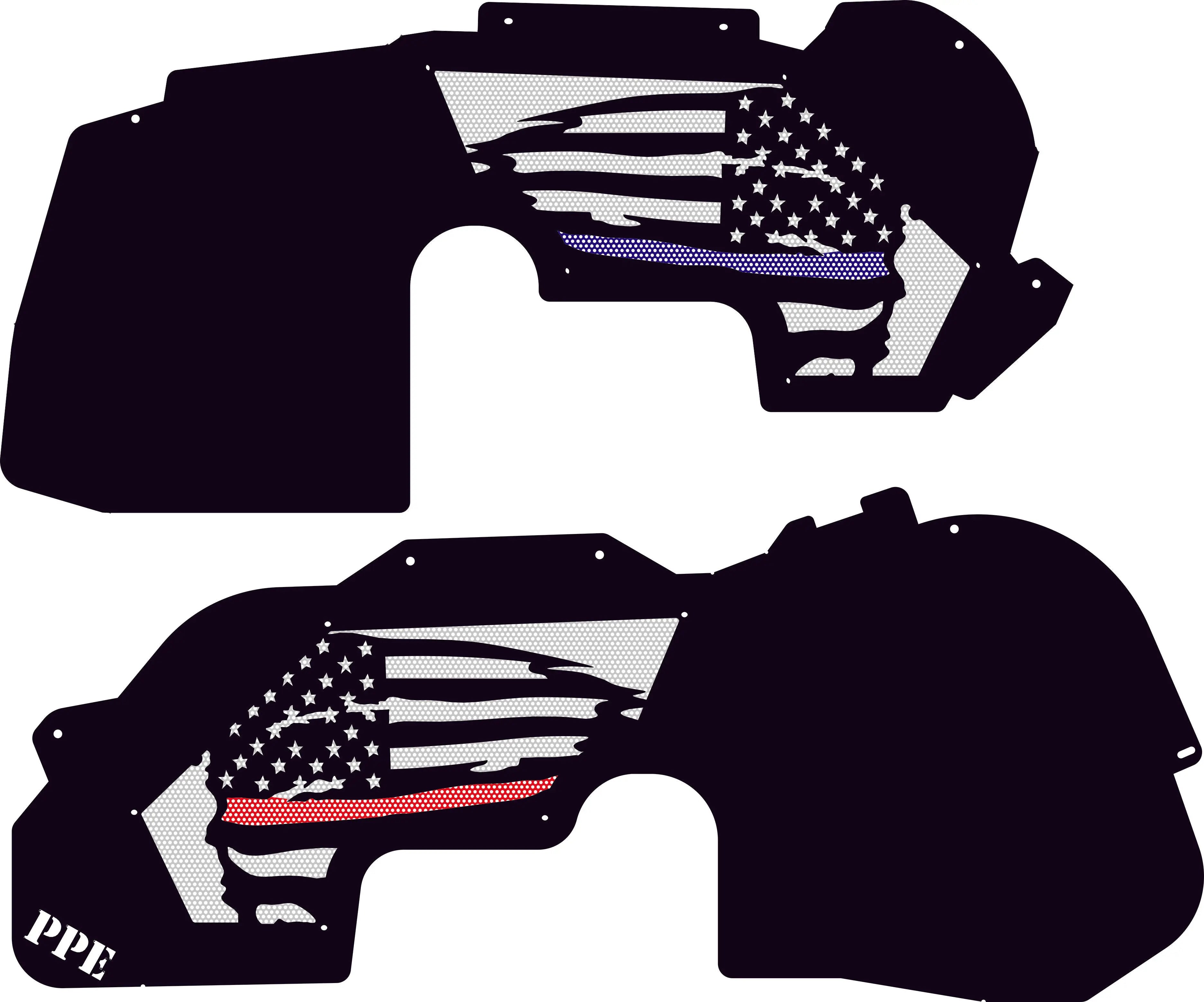 Thin Line Front Flag Inner Fenders