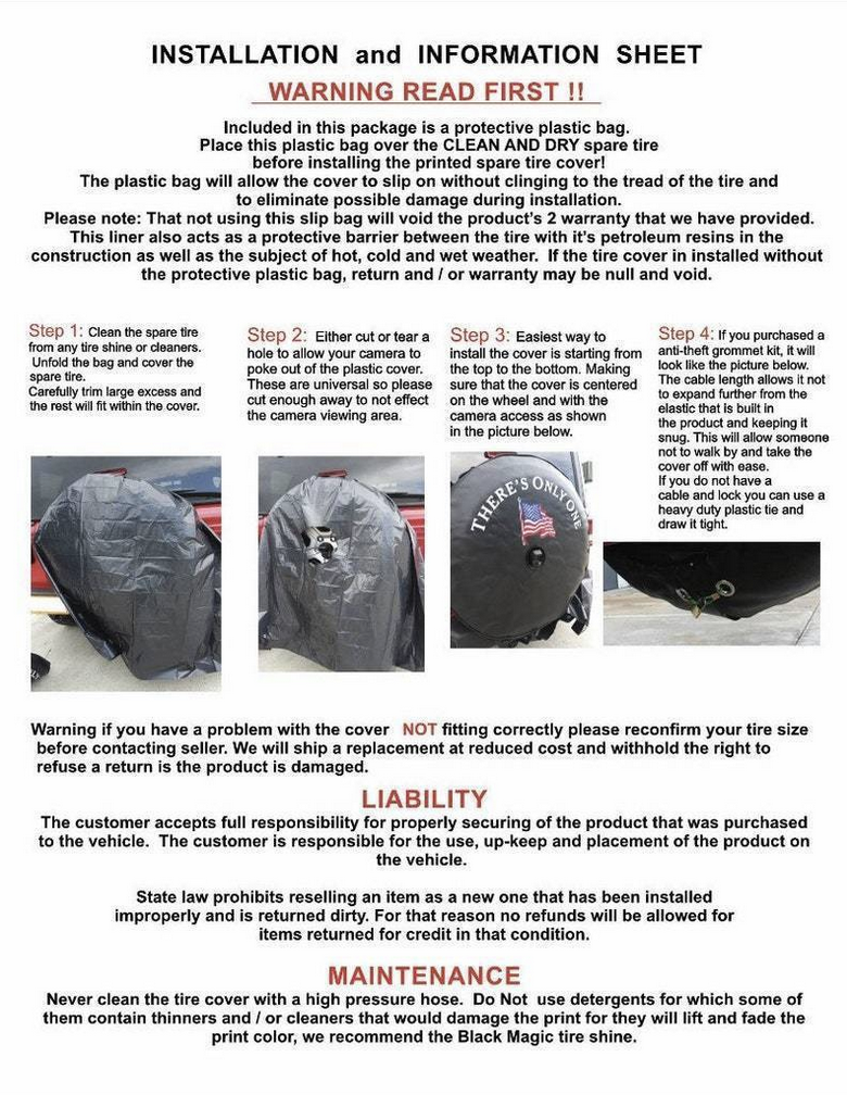 Land of the Free, Home of the Brave Military Honor Spare Tire Cover –  Under The Sun Inserts