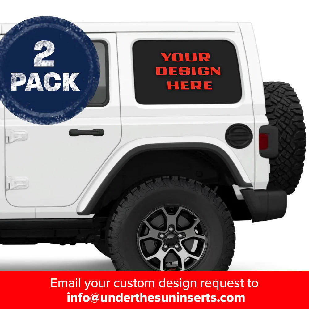Jeep Window Design Custom Design Jeep Wrangler Side Windows Printed Vinyl Decal – Under ...