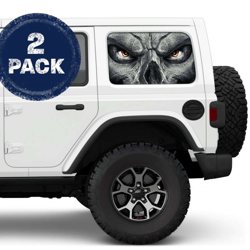 Skull Head Sticker for Jeep – OffGrid Store