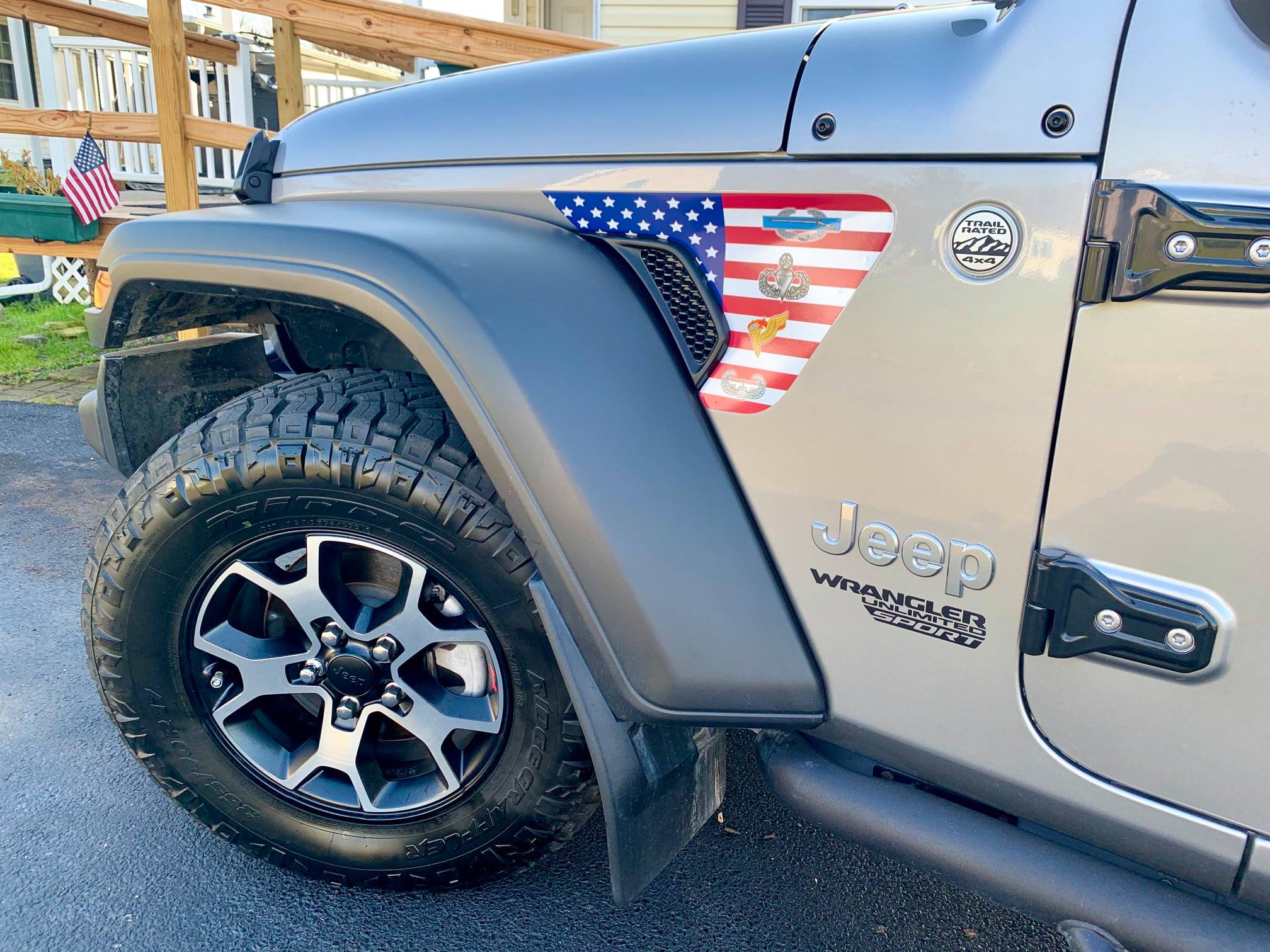 Custom Design 2pc Vinyl Fender Decal