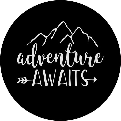 Adventure Awaits Mountain and Arrow