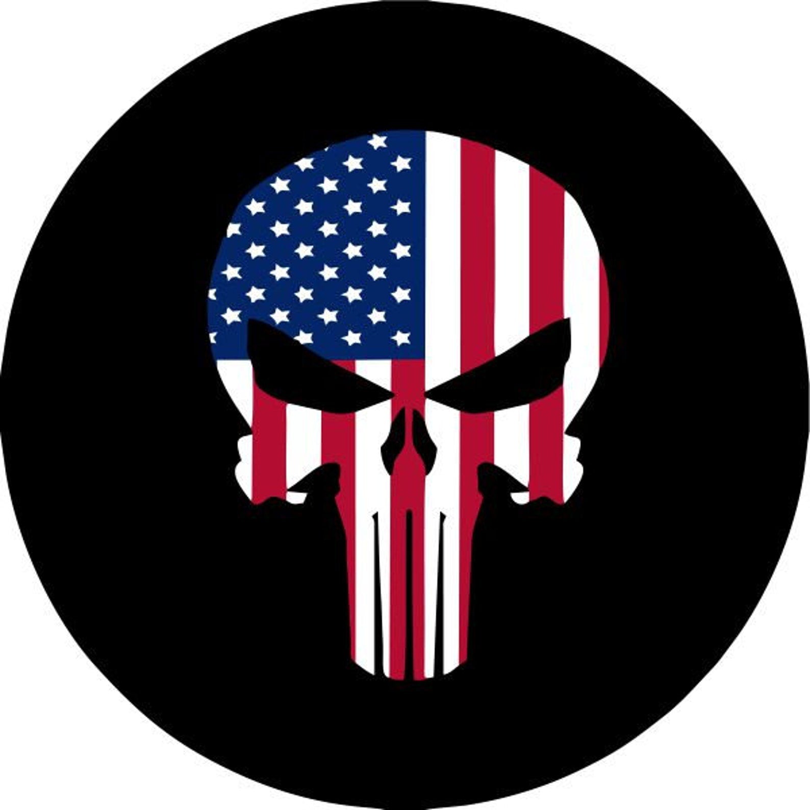 American Flag Punisher Skull Spare Tire Cover For Any Make Model american-flag-punisher-skull-spare-tire-cover-for-any-make-model