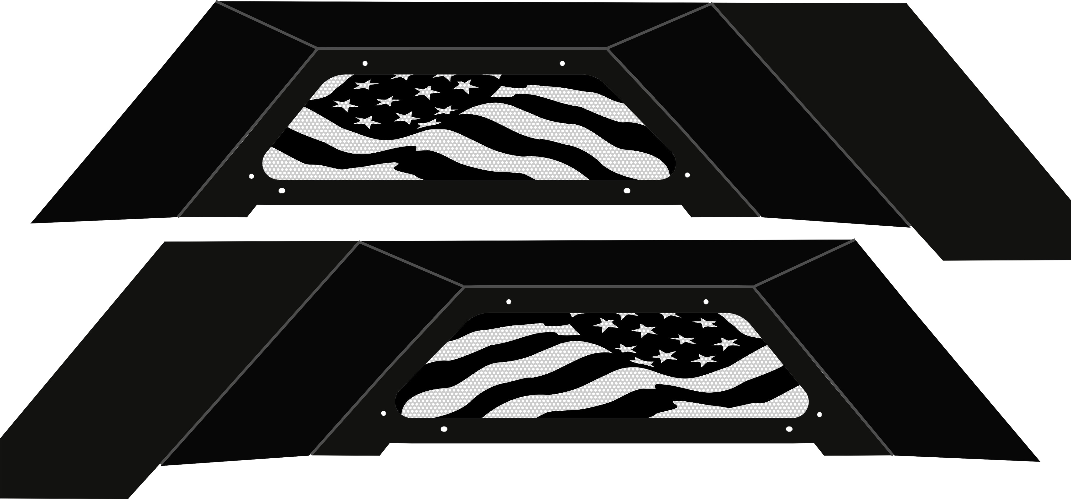 Waving Flag JT Rear Inner Fenders PPE Offroad