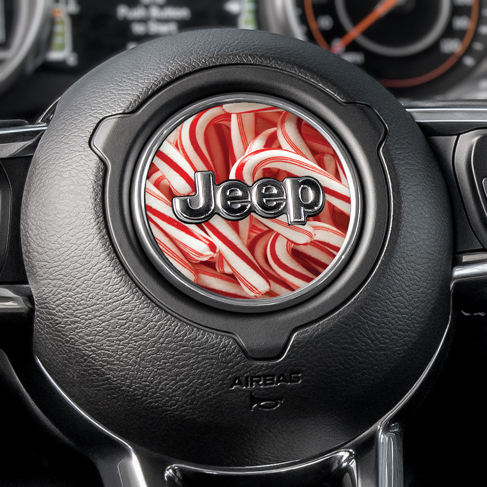 Candy Cane Mix Steering Wheel Decal