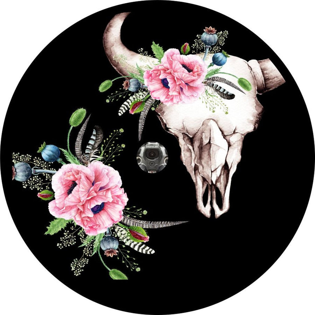 Cow Skull Decorated with Flowers/Floral