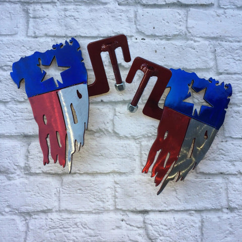 Tattered Texas Flag Foot Pegs
