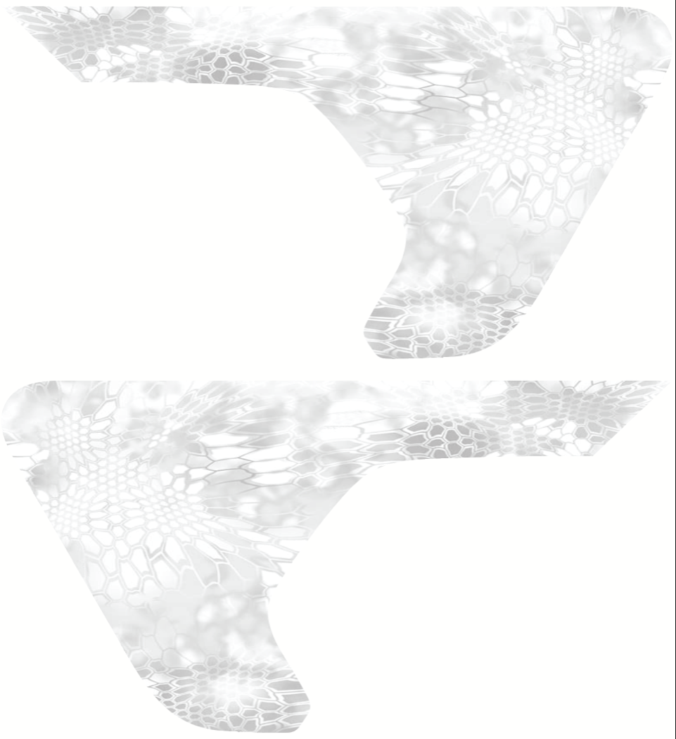 Custom Design 2pc Vinyl Fender Decal