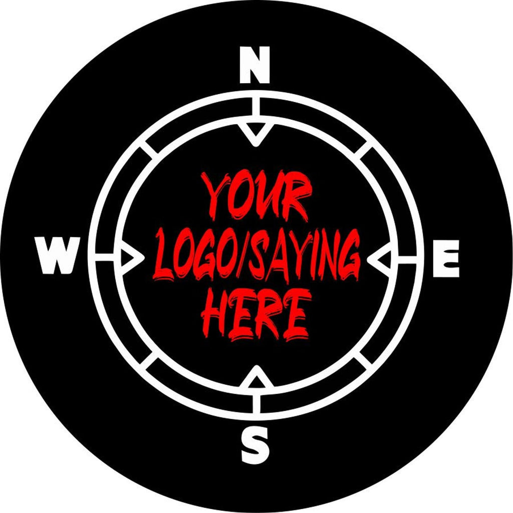 Compass With Your Custom Saying/Logo