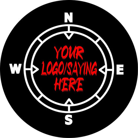 Compass With Your Custom Saying/Logo