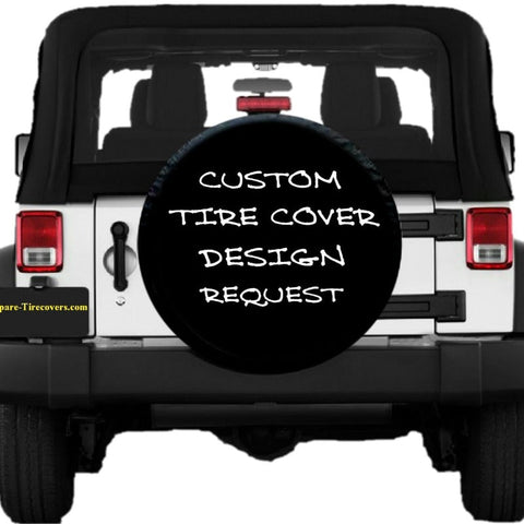 Custom Spare Tire Cover for Jeep, RV, Bronco Camper, Trailer, & More