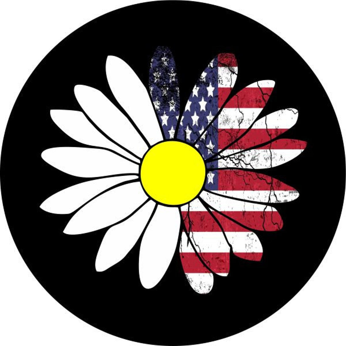 Daisy - Current Half American Flag