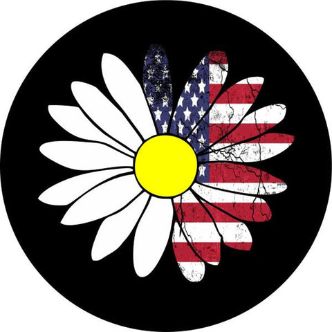 Daisy + Half American Flag