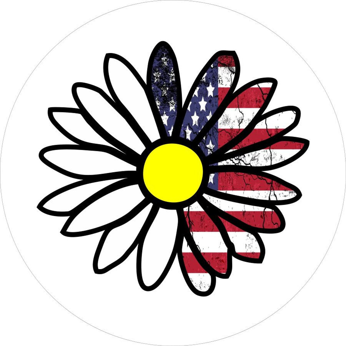 Daisy - Current Half American Flag
