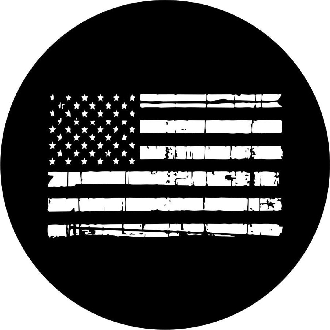 Distressed American Flag (ANY COLOR)