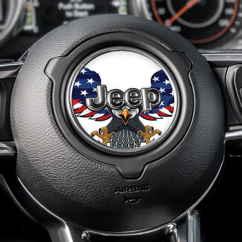 Eagle Flag Steering Wheel Decal