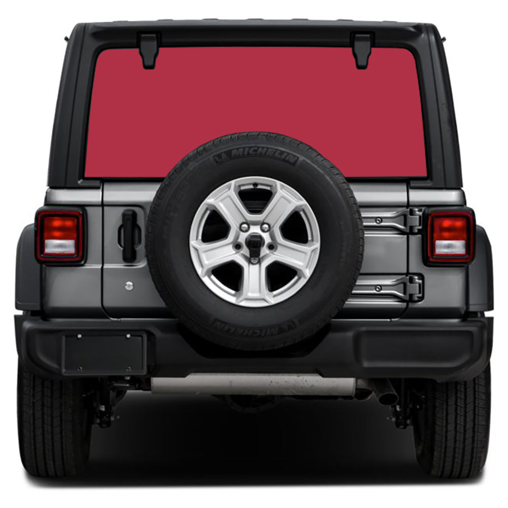 Flame Red Rear Window Decal
