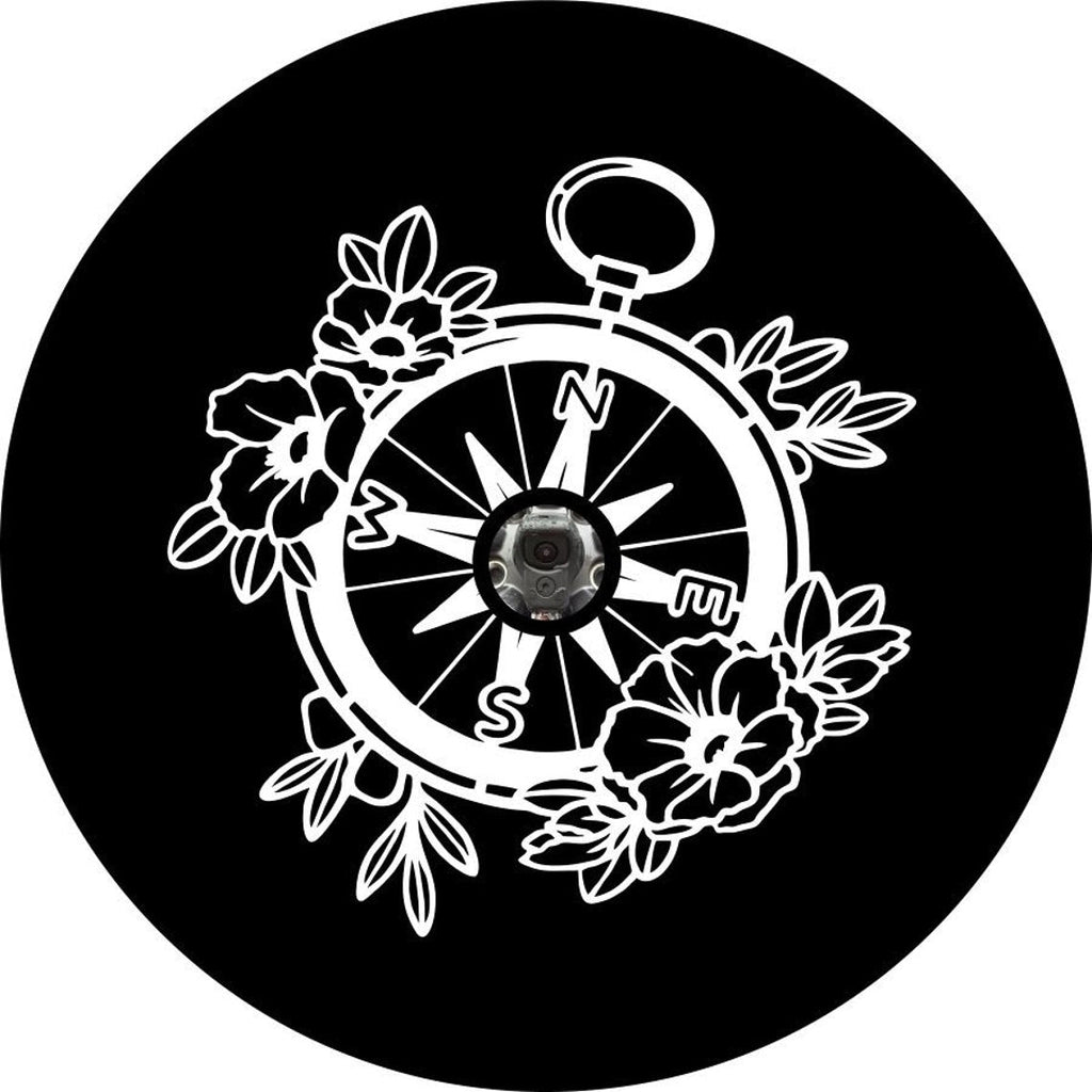 Flower/Floral Pocket Compass Spare Tire Cover Design for All Make   Models – Under The Sun Inserts