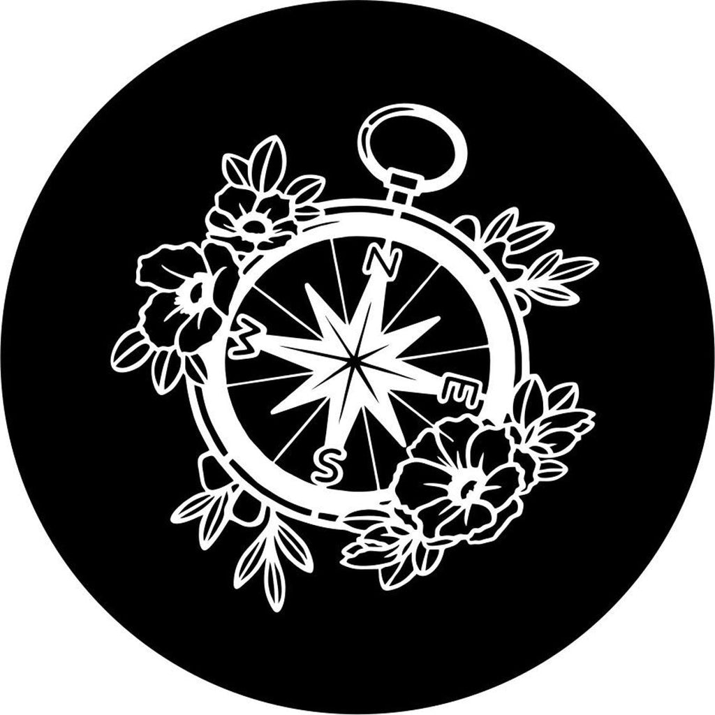 Flower/Floral Pocket Compass