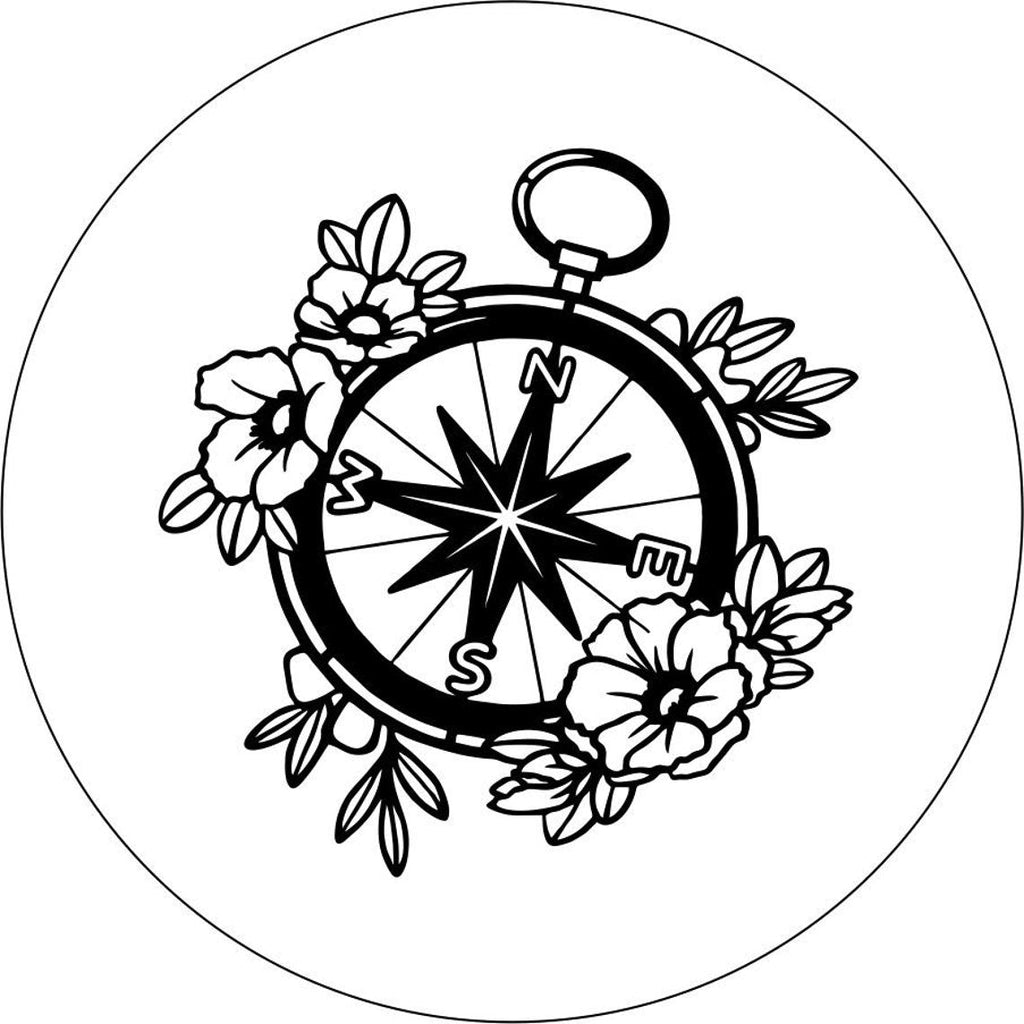 Flower/Floral Pocket Compass