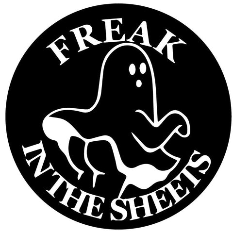Freak in The Sheets - Funny Ghost Spare Tire Cover | Jeep, RV, Camper, Bronco