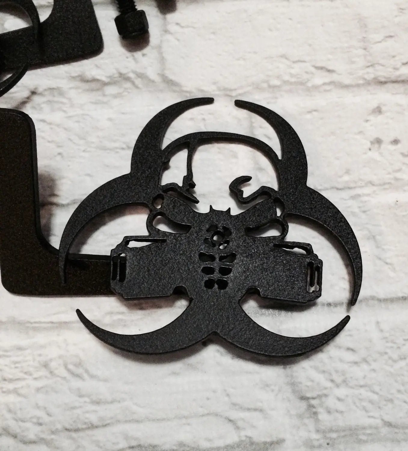 Gas mask skull  foot pegs PPE Offroad