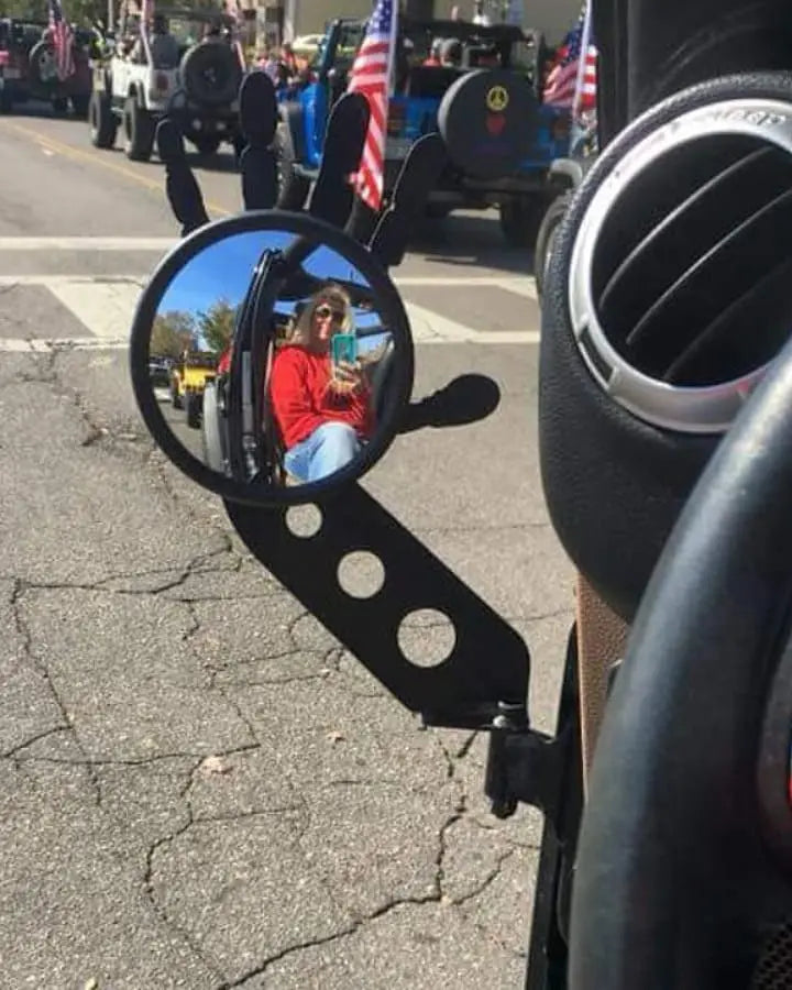 Heart wave mirrors PPE Offroad