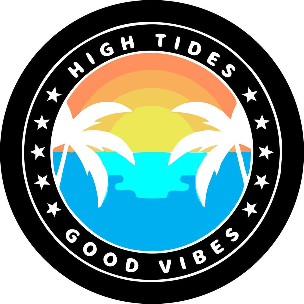 High Tides and Good Vibes Sunset Scene