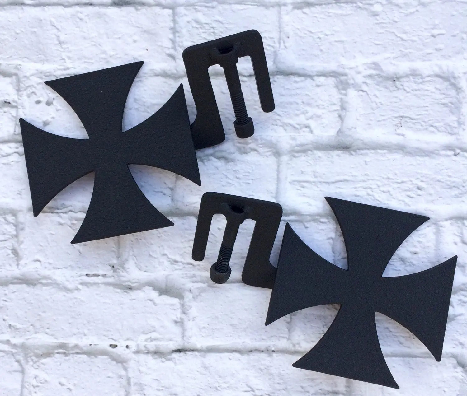 Iron cross foot pegs PPE Offroad