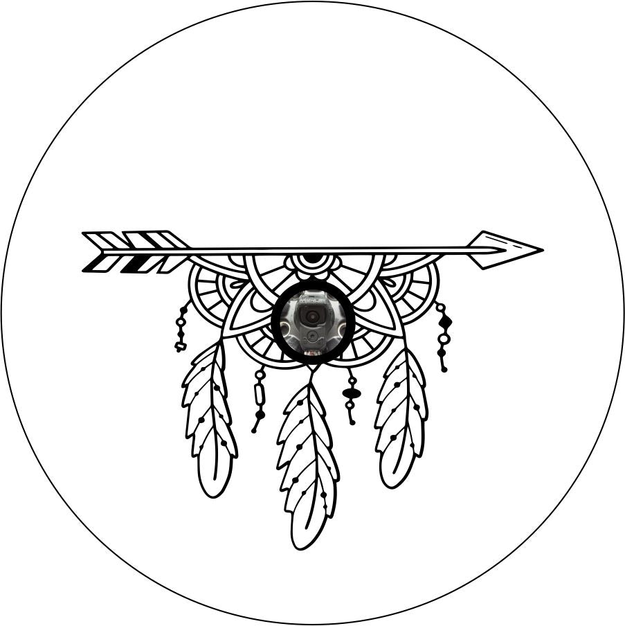 BOHO Mandala Arrow with Feathers
