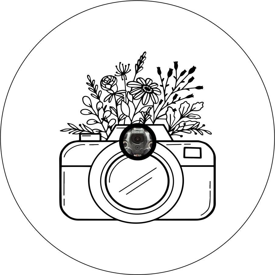 Camera with Flowers