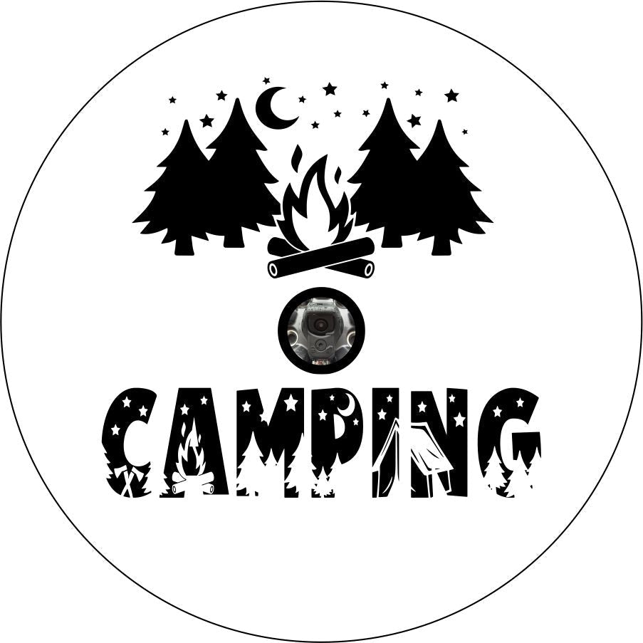 Camping with Fire and Trees