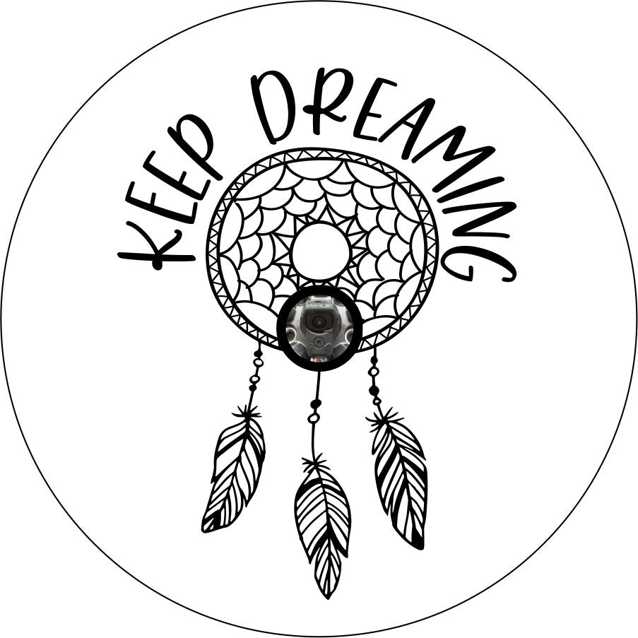 Dream Catcher Stability 未開封 Keep Dreaming Quote - Current Dream Catcher with Feathers