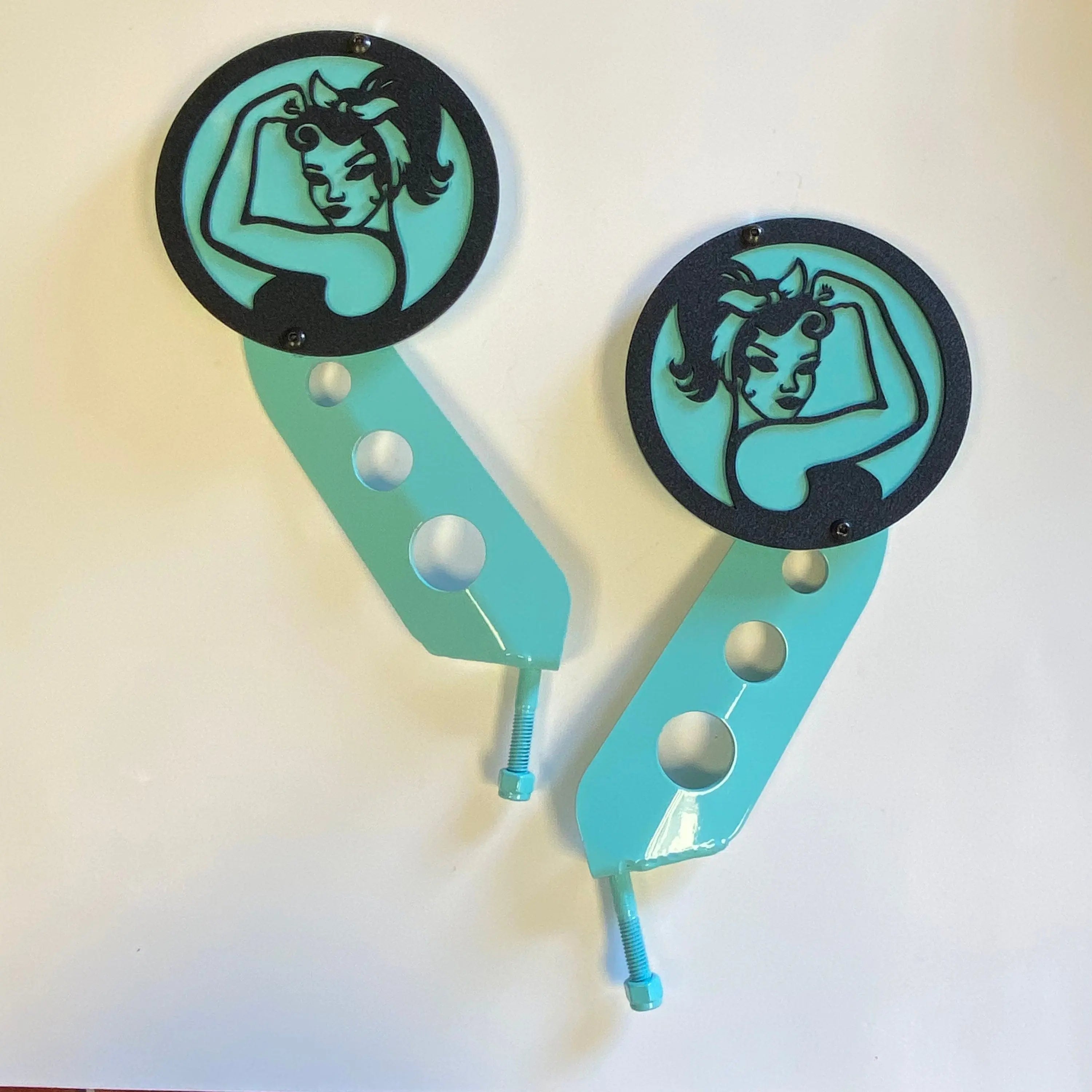 Jp Girl Rosie hinge mount side mirrors for Wrangler & Gladiator PPE Offroad