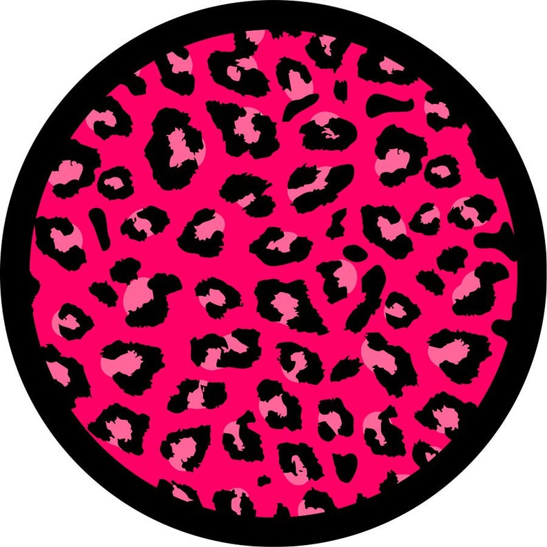 Leopard / Cheetah Print Spots 2 shops Spare Tire Cover for any Vehicle, Make, Model and Size