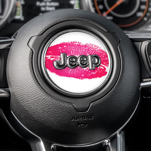Lips Steering Wheel Decal